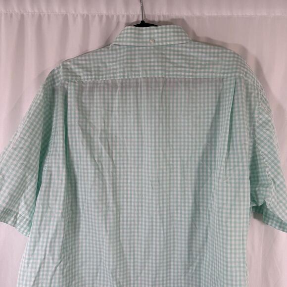 Duluth Polo Shirt Men's XL Green Plaid Button Up Short Sleeve 100% Cotton - Picture 9 of 12